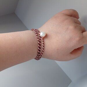 New women's handwoven  can be necklace and bracelet 2 colors available